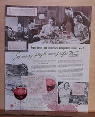 1940 magazine ad for California Wines – So Many People Now Prefer Wine
