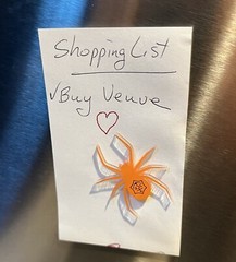 Veuve Clicquot Champagne Yelloween Halloween Acrylic Spider Decoration- New/Rare