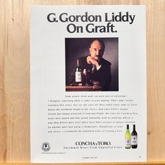 1991 Concha Toro Wine Vintage Print Ad G. Gordon Liddy Advert Alcohol