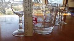 Paul Masson Wine Tasting Glasses Stems 6 4 ounce stems Knobbed Stems by Libbey