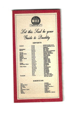 Vintage 1961 Imported WINES & SPIRITS Booklet by Harold Grossman