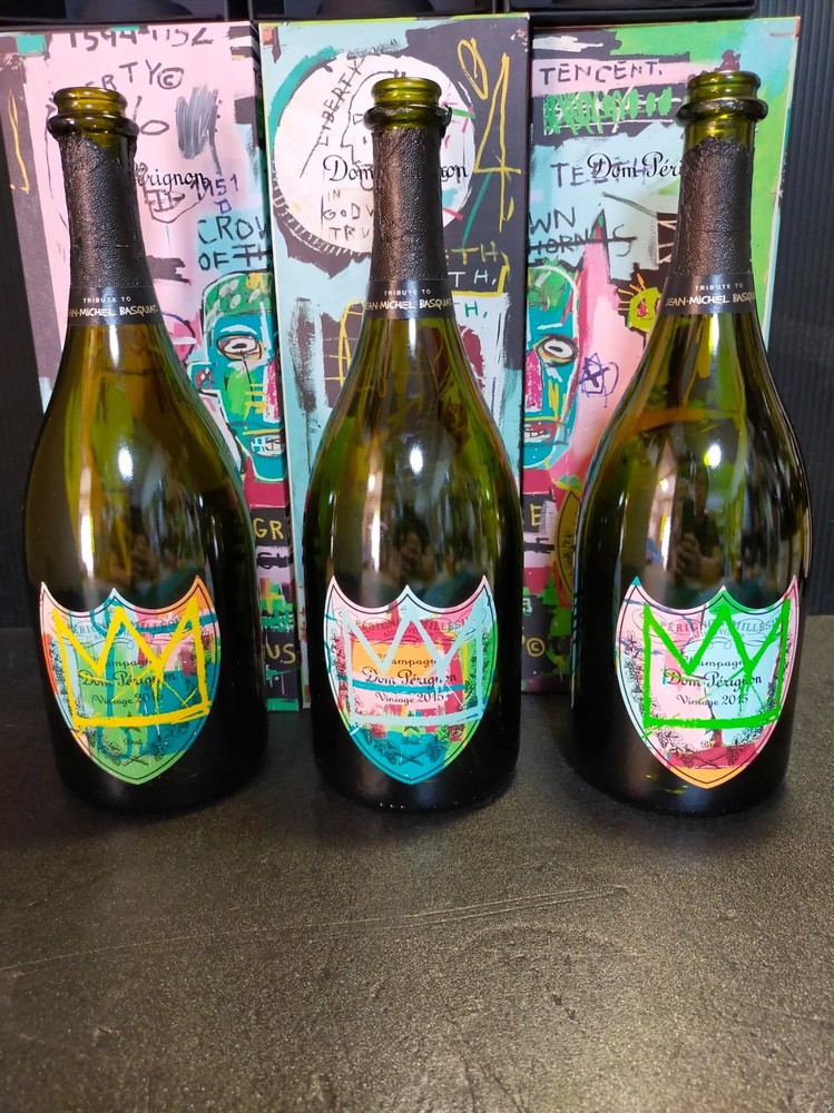 Dom Perignon 2015 Jean Michael basquiat Edition Limited (empty) 3 Bottles 3 boxぬ