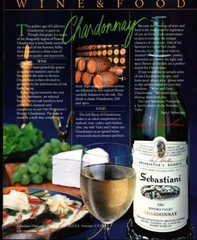 1983 Sebastiani Chardonnay Sonoma Valley California Wine Vintage Print Ad 1064