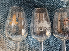 Lot of 4 Winery Souvenir Glasses Beringer Bridlewood Belle Marie Sequoia Grove
