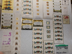 104 Vintage circa 1980&rsquo;s West Coast USA California Washington Wine Bottle Labels