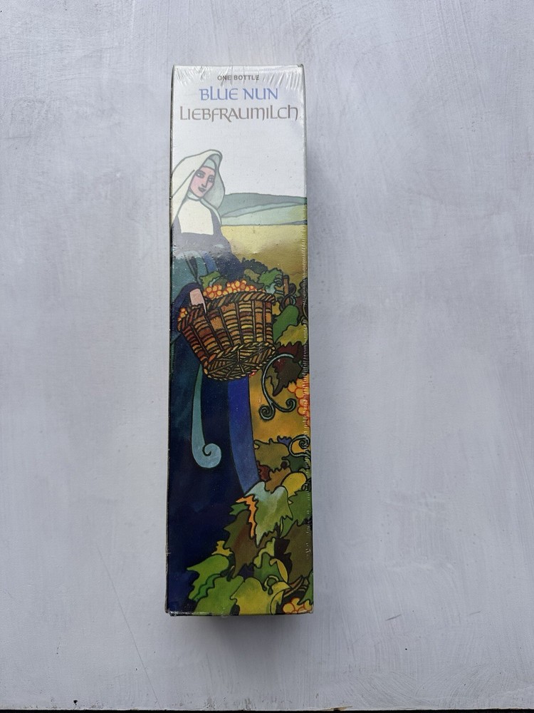 Vintage 1960s Blue Nun Liebfraumilch Sealed Puzzle Advertising Mainz Germany