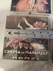 French Wine Advertising Posters Glass Framed Vintage Art