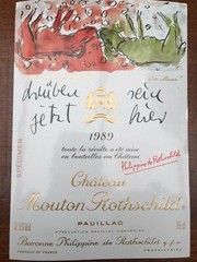 The 1989 Chateau Mouton Rothschild (Specimen) – Label By: George Baselitz