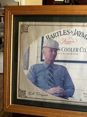 Vintage Rare Bartles And James Wine Cooler Print Ad Large Matted 26”X18”