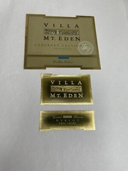 Vintage Villa Mt. Eden Wine Labels: Cabernet Sauvignon, 1991- Merlot Napa 1992
