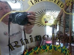 VINTAGE RHINE BEAR Liebfraumilch White Wine Mirrored Sign Bar Pub 18.25&Prime;x15.25&Prime;