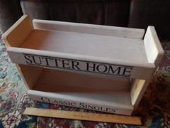 Sutter Home Wines ~ Classic Singles ~ Dual Rack WOOD STORE DISPLAY Ltd Promo