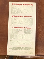 Vintage 14 Holiday Wine Recipes Chicken Turkey Duck California Wine Board