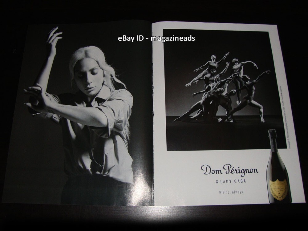 DOM PERIGNON x LADY GAGA 2-Page Magazine PRINT AD 2023 dancers