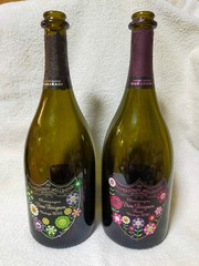 (empty) Dom Perignon 2015 Ryu Murakami Edition Limited Bottle Set of 2 From JPNな