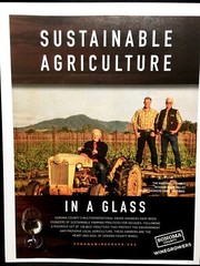 2016 Sonoma County Wine Martinelli Family Winegrowers PRINT AD Advertisement