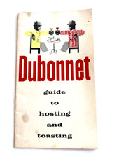 Fantastic Little Vintage Booklet « Dubonnet » Guide to Hosting & Toasting *