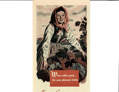 1944 Italian Swiss Colony Vintage Print Ad Wine Making Asti California Grapes