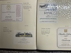 Vintage 1986 Restaurant Wine List-Menu-26 Labels With Descriptions – WHITE & RED