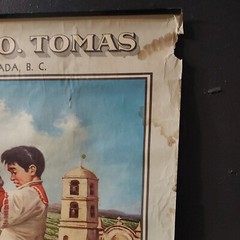 Vintage poster DRUNK FRIAR GROCERY STORE WINE MISION DE SANTO TOMAS LITHO MONK