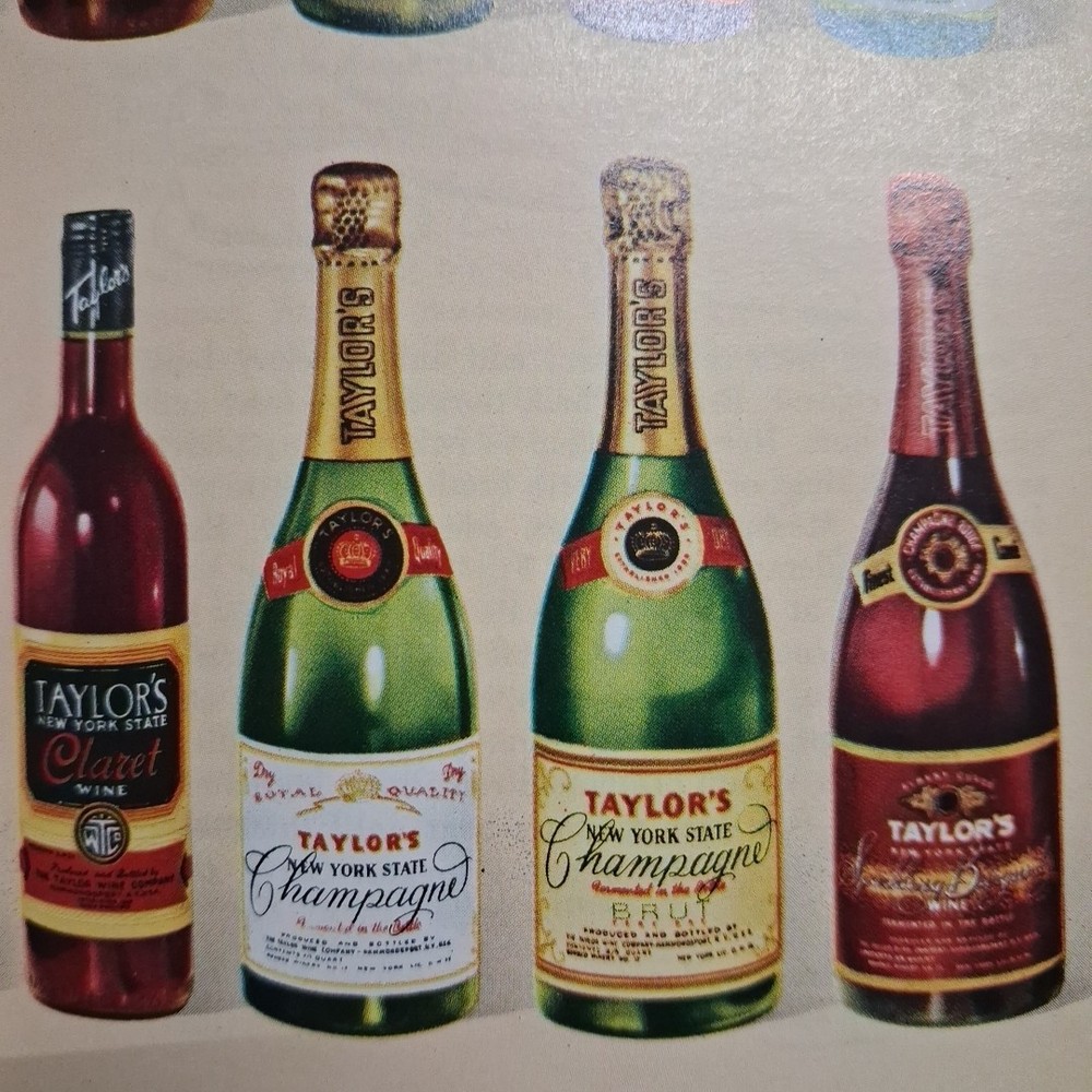 Wines for Enjoyment Taylor Advertising VINTAGE 1958 Party Cocktail Recipe