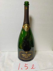Krug 1990 Champagne 1.5L Magnum Size Empty Glass Bottle Champagne From Japan