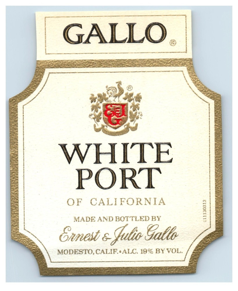 1950&rsquo;s-70&rsquo;s Gallo White Port #2 California Wine Label Original S58E