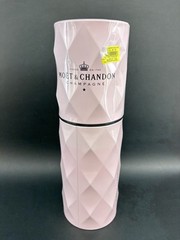 Moët Chandon Pink Rose Champagne Empty Bottle Holder Tin Case France Diamond