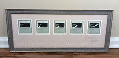 Frog&rsquo;s Leap Wine Napa Valley Framed Label Art Signed by Winemaker John Williams