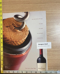 Beringer Wines Corkscrew Turn Right 2007 Print Advertisement