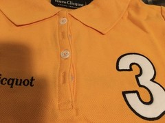 Veuve Clicquot VCP Signature Shirt, Polo Classic AWESOME LADIES SIZE 0 X- SMALL