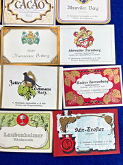 Esquisite 1920s Germany Wine Bottle Label Collection Lot Vintage Antique