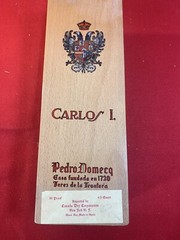Vintage Pedro Domecq Carlos I Sherry Brandy Wine Box