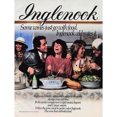 Inglenook French Colombard Wine Vintage Magazine Print Ad 80s 1983