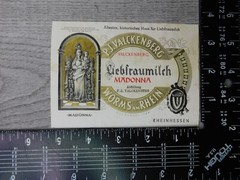P.J. Valckenberg Worms Am Rhein Liebfraumilch Germany Vintage Wine Label Winery