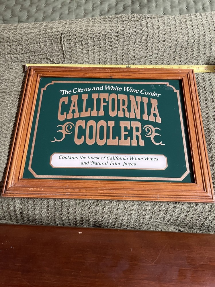 California Cooler Mirror 19×15 Vintage Collectible Very Good Condition