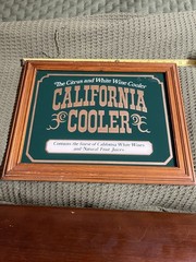 California Cooler Mirror 19×15 Vintage Collectible Very Good Condition