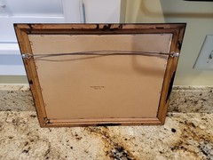 Vintage Inglenook Vineyards Winery Smoked Mirror Bar Sign Wooden Frame