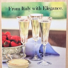 1992 Italian Import Wines Vintage Print Ad 90s Table setting Decor Advert Art