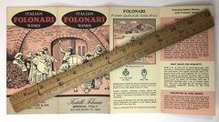 Italian Folonari Wines Fold Out Brochure 1960s Schieffelin & Co Wine Distributor