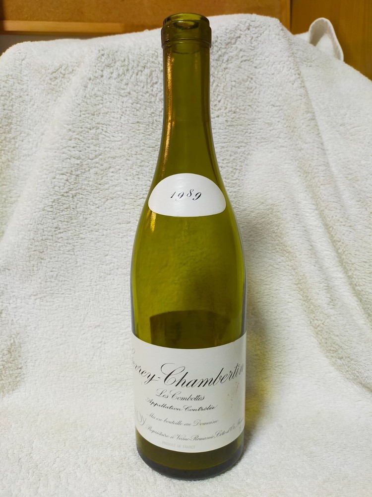 Domaine Leroy Gevrey Chambertin Les Combottes 1989 Empty Glass Bottle From Japan