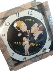 Porto Ramos-Pinto Clock 15&Prime; Round New Home Food And Wine Decor
