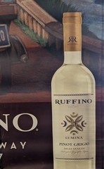 Ruffino Lumina Pinot Grigio Vespa bus shelter advert poster 68x48in HUGE