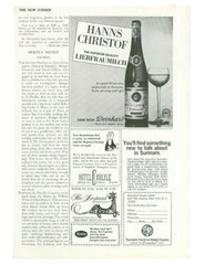 1967 Hanns Christof Liebfraumilch PRINT AD Deinharo Rhine Wine