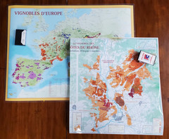 Vintage Wine Laminated Posters of Wine Regions 2 Posters: France Côtes Du Rhône