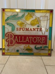 Ballatore Spumante California Sparkling wine sign Circa. 1980s