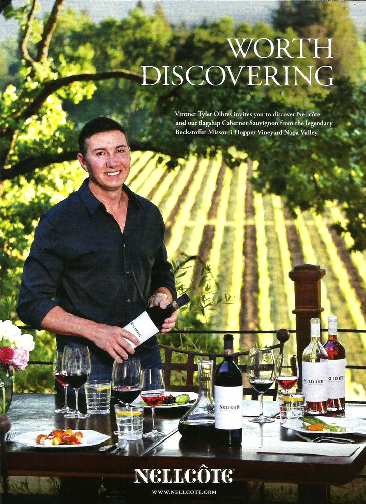 2015 Nellcote Wine Tyler Beckstoffer Vineyard Napa Valley Print AD Advertisement