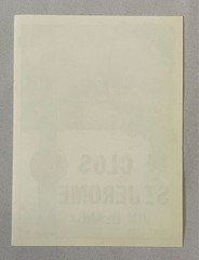 Vintage CLOS ST. JEROME VIN BLANC WINE LABEL 3-1/2 x 4-3/4 INCH