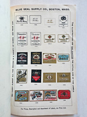 1920&rsquo;s Illustrated Catalog of WIne and Liquor Labels by Blue Seal Supply Co