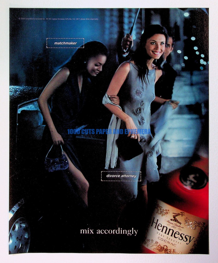 Hennessy Cognac Wine 2000 Trade Print Magazine Ad Poster ADVERT